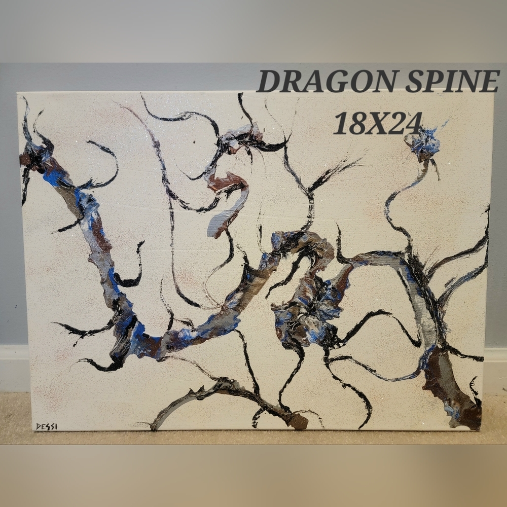 Dragon Hand Painted Canvas Set